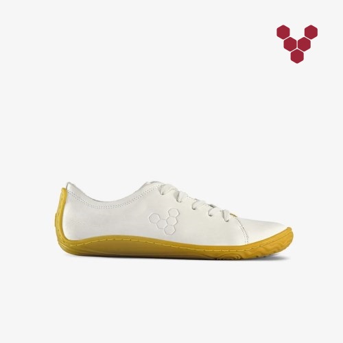 Vivobarefoot Addis Kids Trainers White UK BNXY